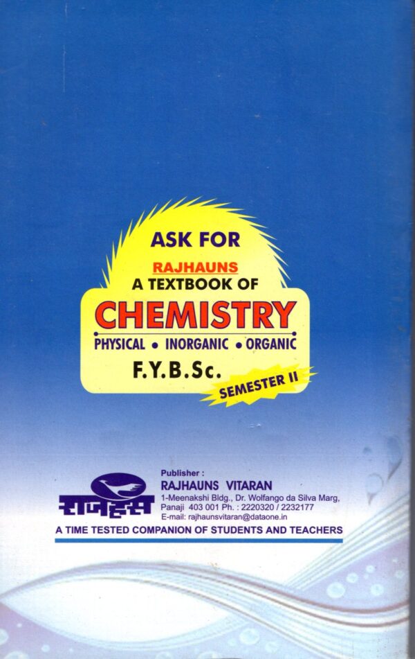 F.Y.B.SC CHEMISTRY SEM I T.B. - Image 2